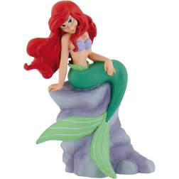 Figurina Bullyland Disney Mica Sirena - Ariel pe stanca