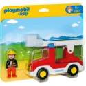 Joc Playmobil - 1.2.3 Camion cu Pompier (6967)