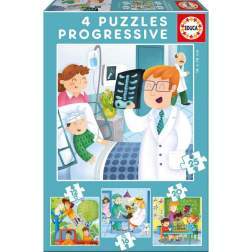 Puzzle Educa - I want to Be, 12/16/20/25 piese (17146)