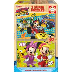 Puzzle Educa - Mickey and the Roadster Racers, 2x50 piese (17236)
