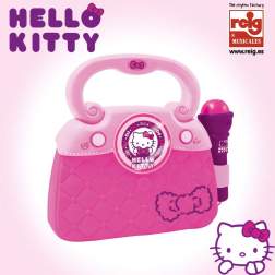 Geanta cu microfon si amplificator Hello Kitty