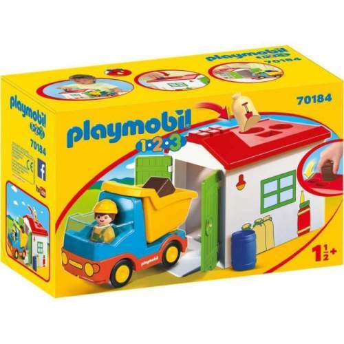 Set Playmobil 1.2.3 - Casuta Cu Forme Si Basculanta 70184