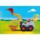 Set Playmobil 1.2.3 - Excavator Cu Brat Mobil 70125