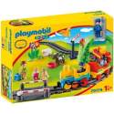 Set Playmobil 1.2.3 - Tren Cu Statie 70179