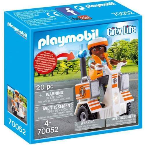 Set Playmobil City Life - Medic Cu Masina De Echilibru 70052