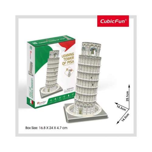 Puzzle 3D Turnul Din Pisa (Nivel Mediu 27 Piese)