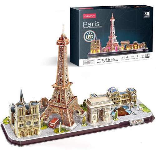 Puzzle 3D Led Paris 115 Piese